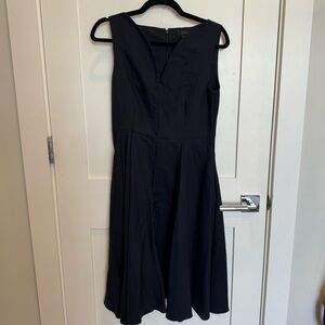 COS Navy Midi Dress